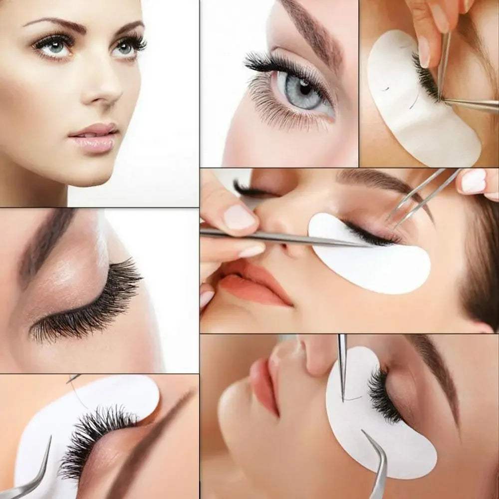 50 Pairs Eye Patches Eyelash Extension Under Eye Pads Makeup Lashes Patch Tip Stickers Pads For Eyelash Extension Supplies