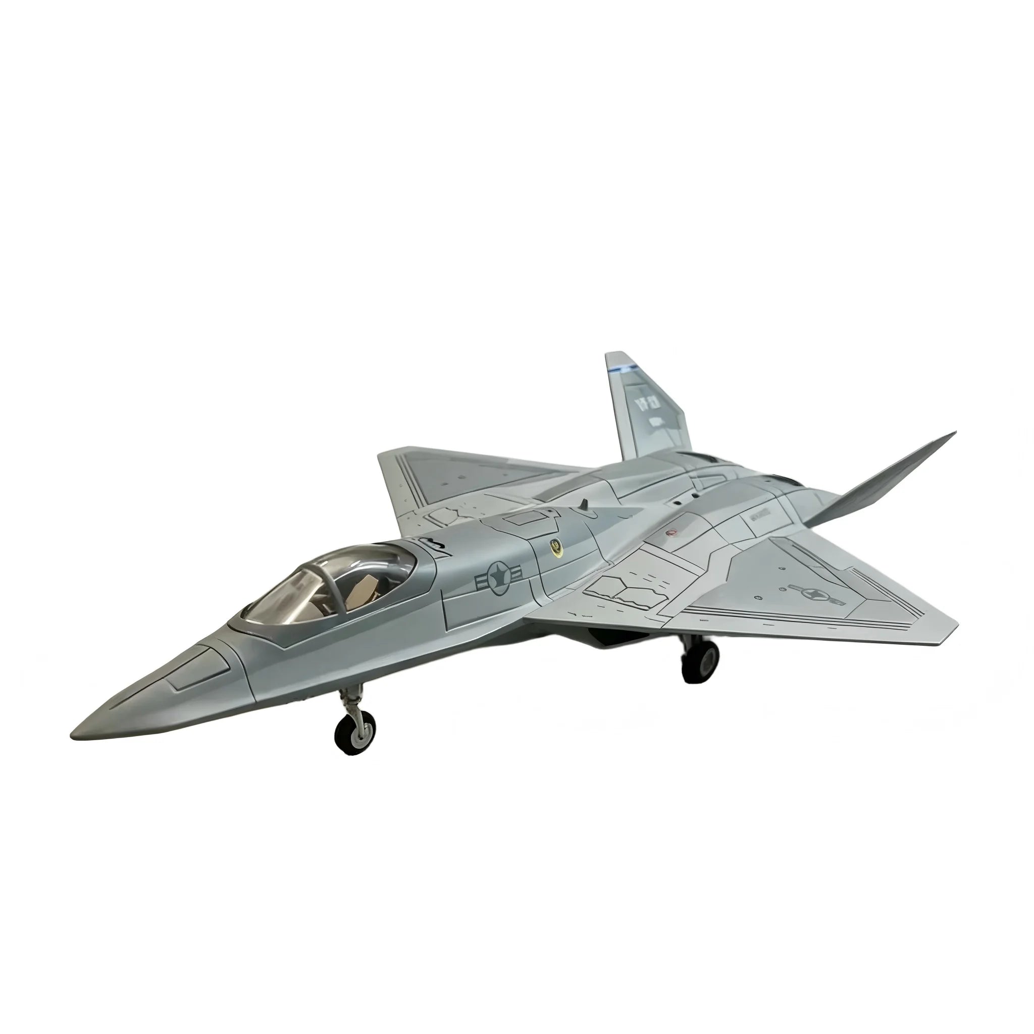 1/72 Scale YF-23 Black Widow II Fighter Jet Model, Plastic Snap Fit Kit No Glue Required, Diecast Military Aircraft Replica Coll