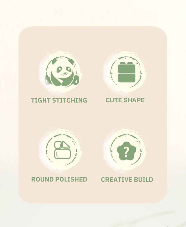 Creative DIY Assemable Animal Cute MINI Chinese Style Animal Panda Building Block Educational Boy Toys For Children Model Bricks