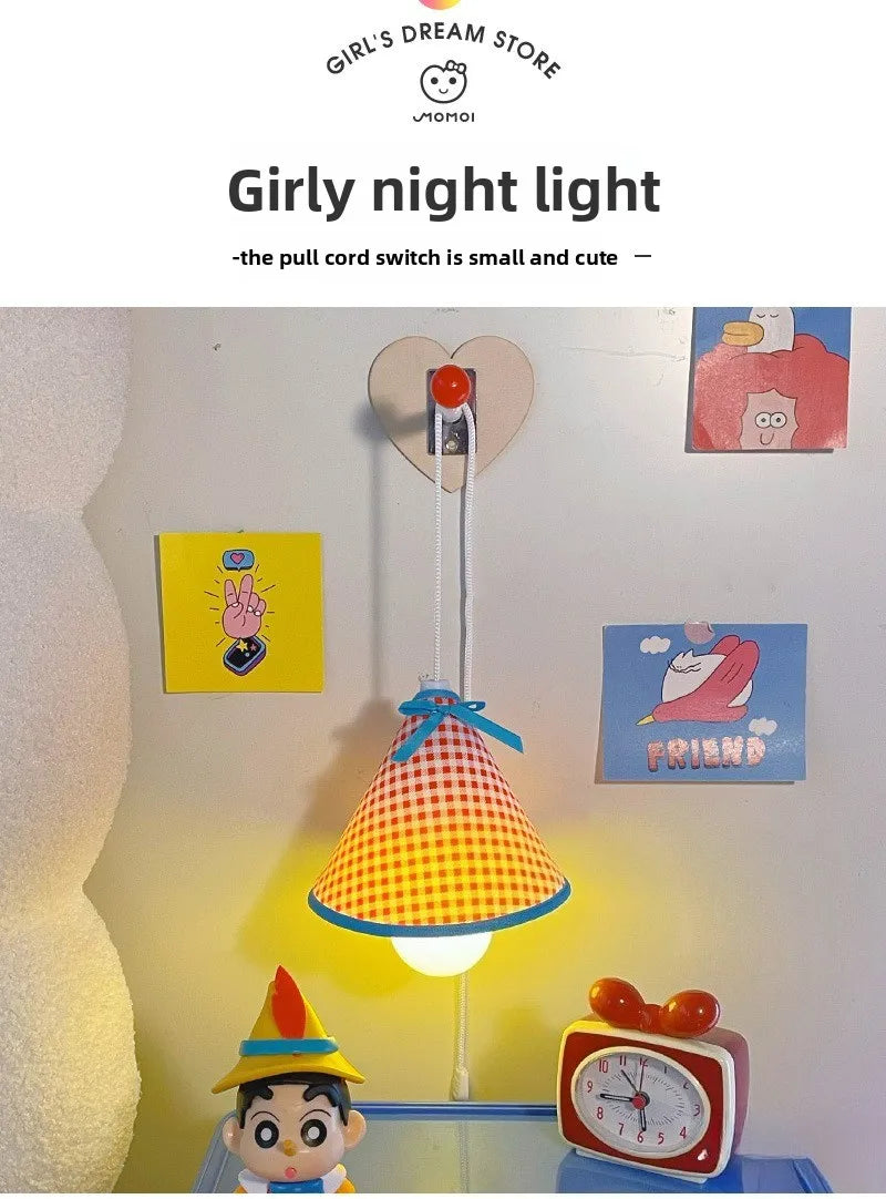 Wall-Mounted Night Light Hanging Bedside Lamp&Desk Light Essential Dorm Accessory for College Students' Upper Bunk Bed&Bedroom