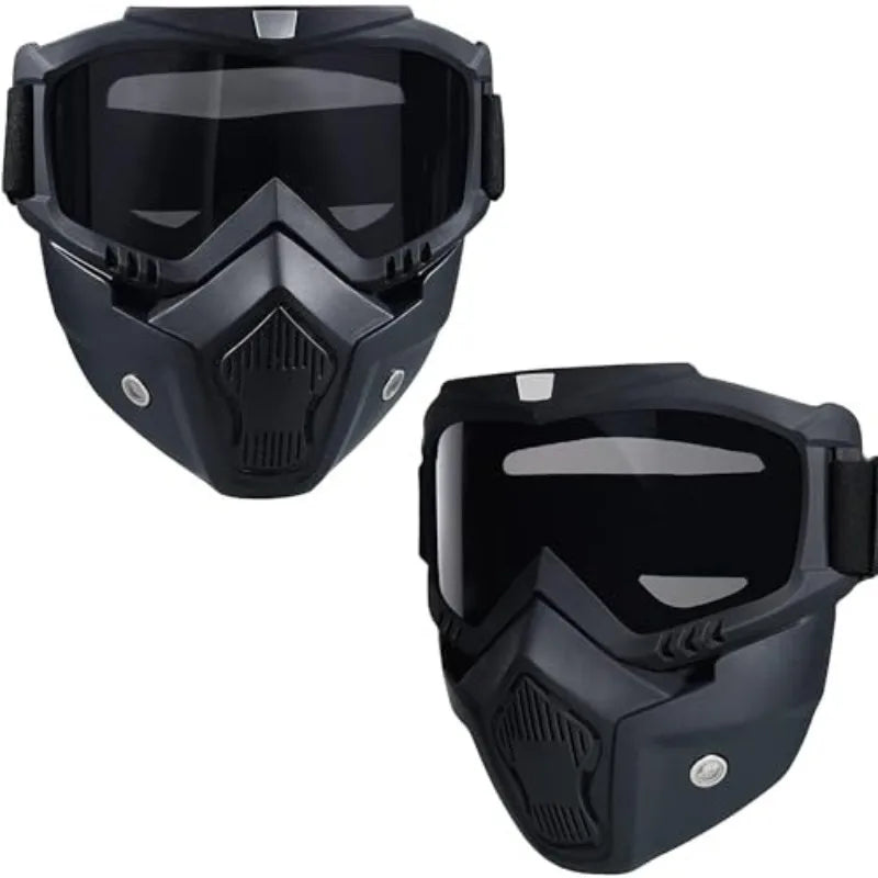 Tactical Full Face Helmet MICH ABS - Detachable Goggles & NVG Bracket for Airsoft CS Outdoor Wargame Protective Gear