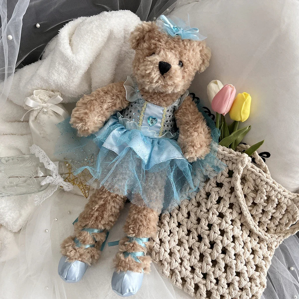 sweet Teddy Bear Stuffed Animal with Ballet dress Plush Toys plush Soft doll toys for kids girl Birthday Christmas gifts