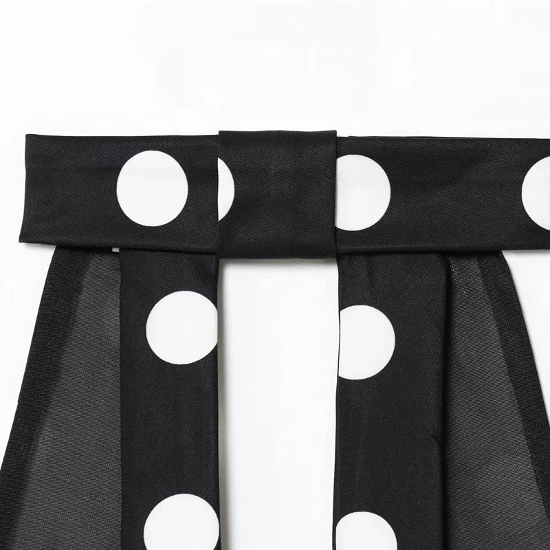 HXAO Black Polka Dot Tops For Woman Summer Women's Corset Crop Top Sleeveless Halter Top Women Bow Backless Sexy Top Party