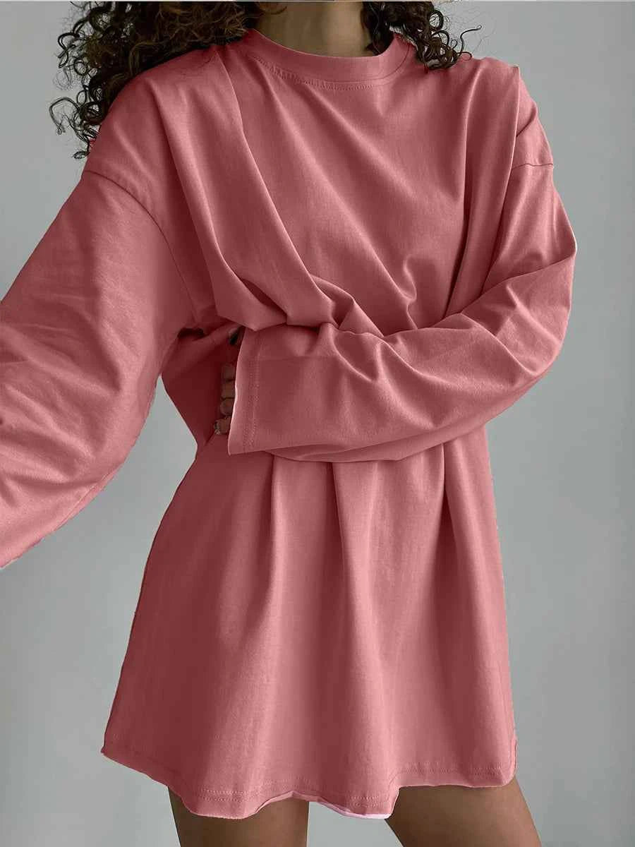 Hirsionsan Basic O-neck 100% Cotton T Shirt Women Loose Oversized Pullover Chic Cusual Tees Female Tops Girl Clothing 11 Colors
