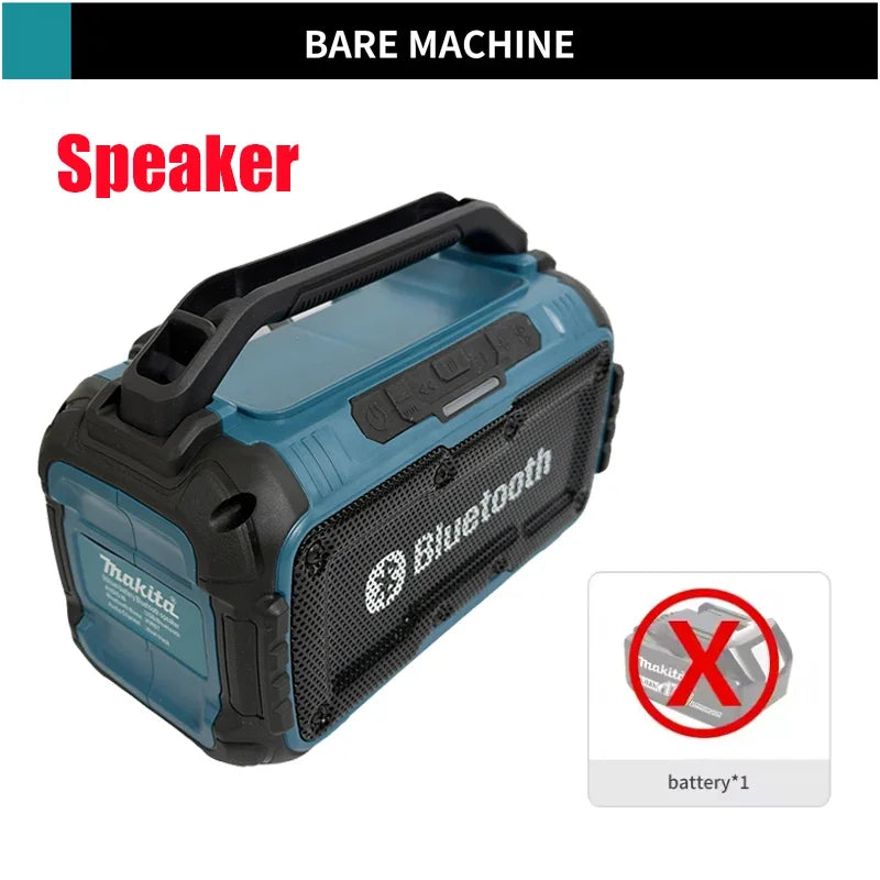 Makita Cordless Bluetooth Speaker Portable Surround Speakers Dual Channel Subwoofer Loudspeaker 18V Battery(No Battery)