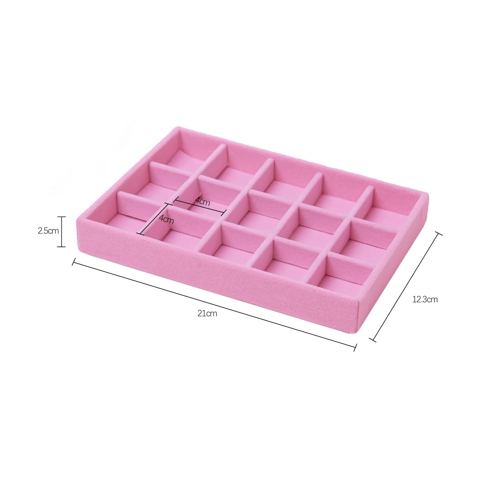 Velvet Jewelry Box Organizer DIY Earring Necklace Ring Jewelry Display Tray Portable Storage Box Jewelry Organizer Display Case