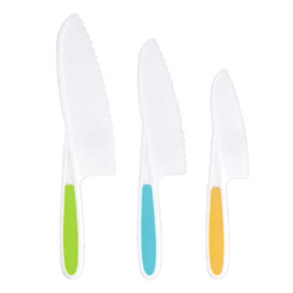 Kids Plastic Kitchen Tools Real-Toddler Safe Cutting Board Knife Set Perfect for Picnics Camping Use