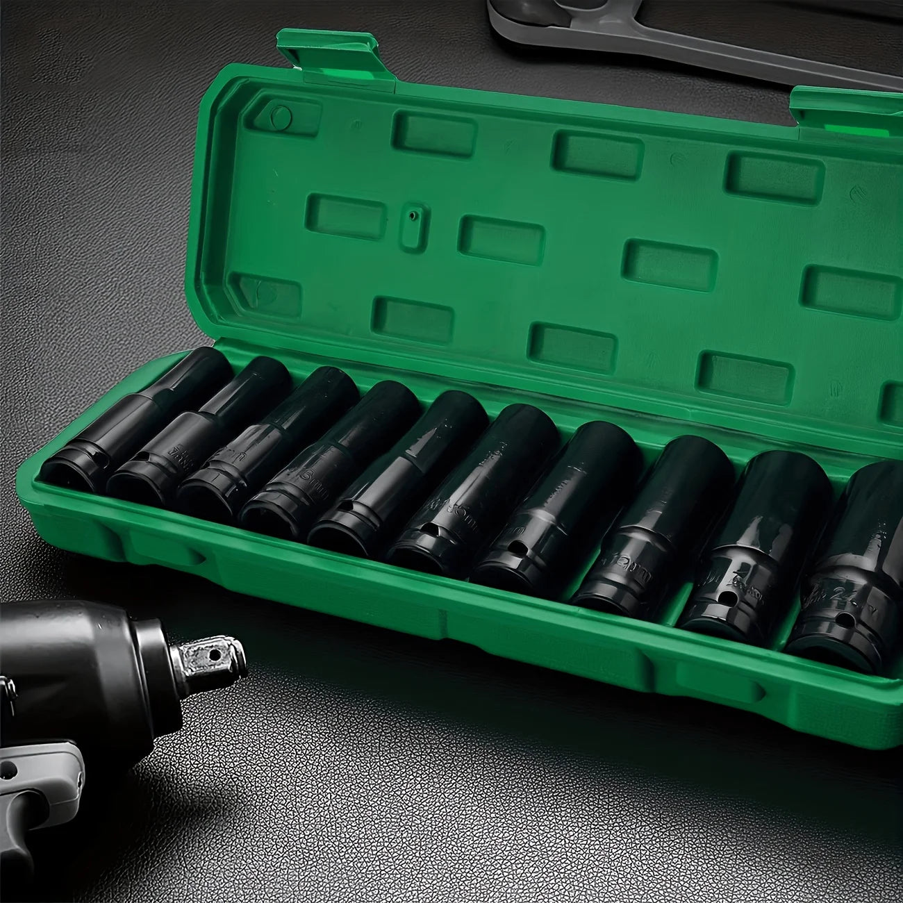 10Pcs of Extended Socket Head Electric Socket Set Telescopic Socket Head Automotive Maintenance Tool Hexagonal Extension