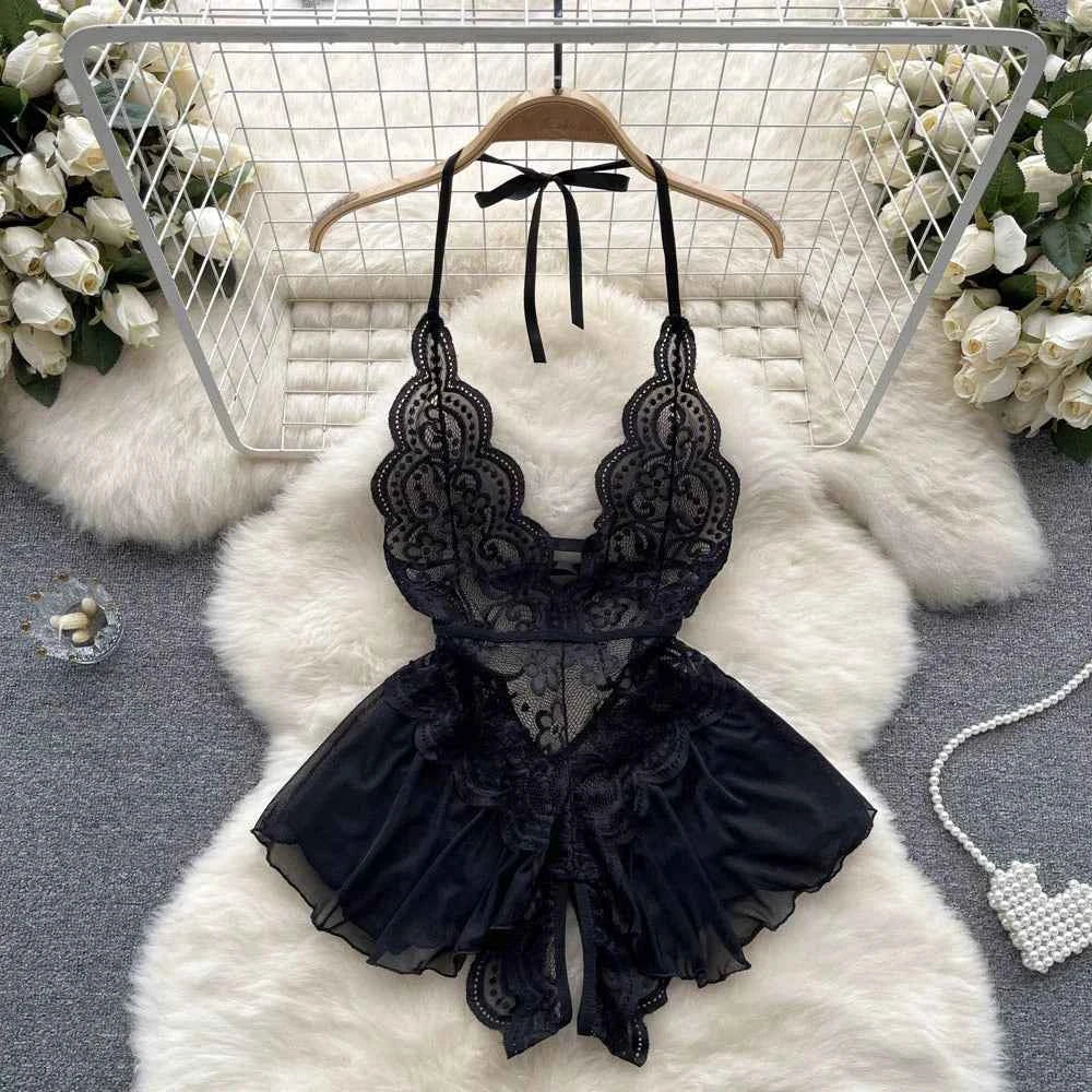 Girls Sexy Cute Japanese JK Uniform  Mini Checkered Strap Skirt Off Shoulder High Waist Elastic Cosplay Dress Hot Sweet Pajama