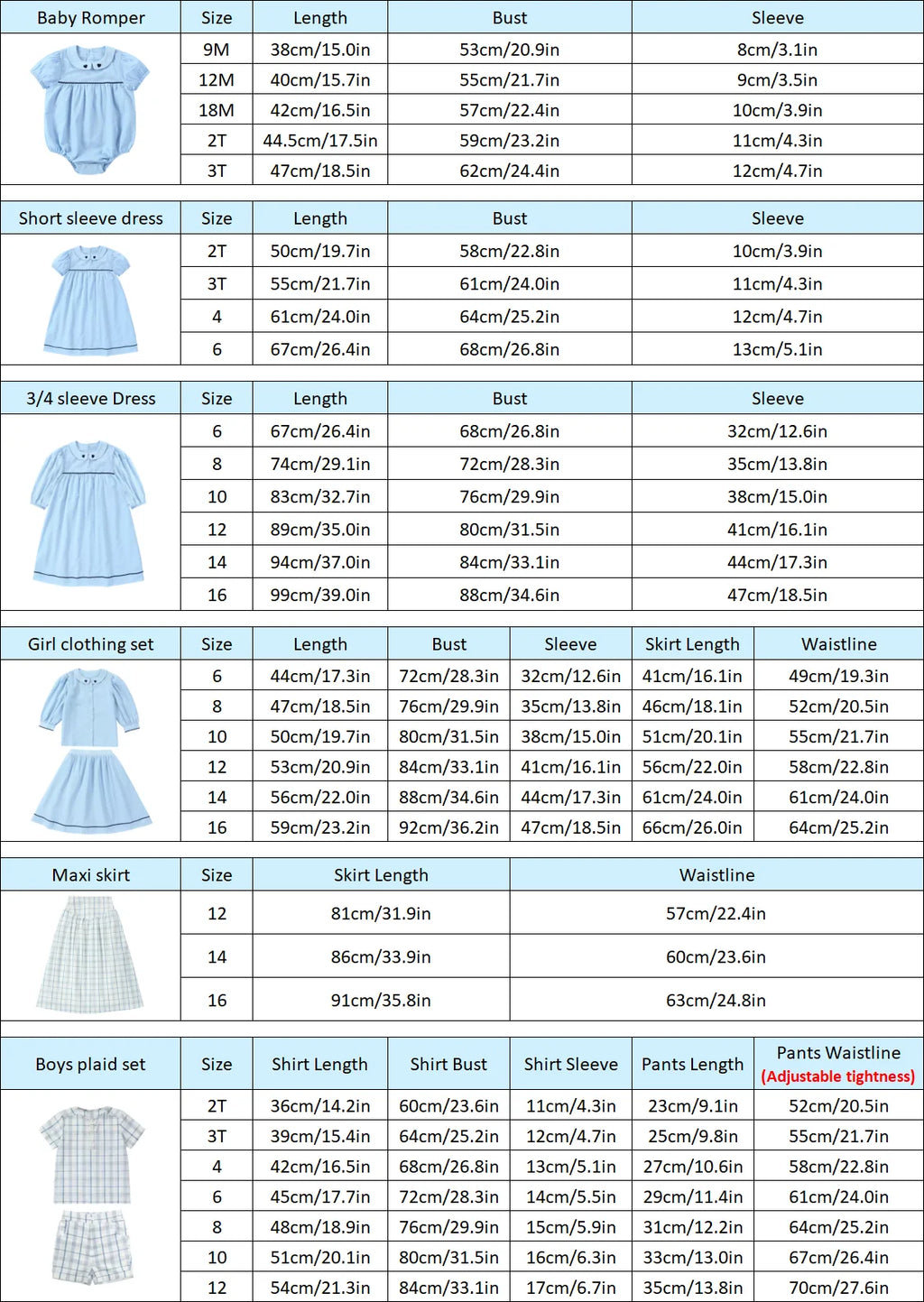 AP Barcelona Blue Collection Girls Dress Embroidery Brothers Sisters Family Matching Clothing Boys Plaid Set Knit Top