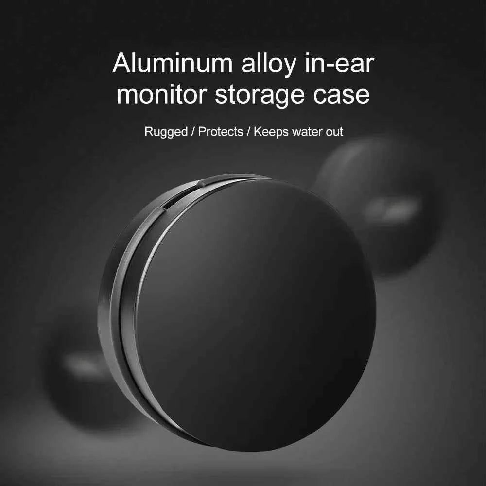 Opansten New Metal Aluminum Alloy In-ear Earphone Accessories Earphone Hard Waterproof Portable Storage Case Bag Box Earphone