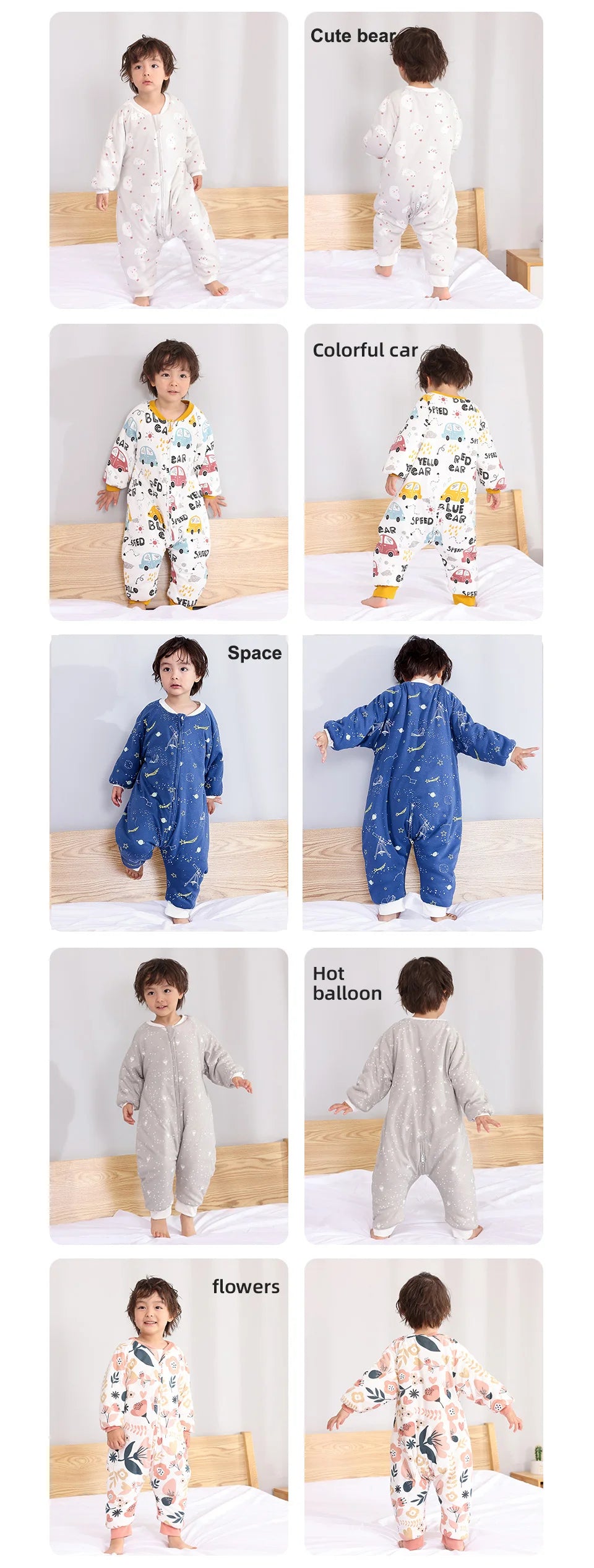 Baby Sleeping Bag Cute Girls Winter Warm Baby Sleepsack With Feet 1-4Years Kids Growth Blanket Sleepwear Children'S Sleeping Bag