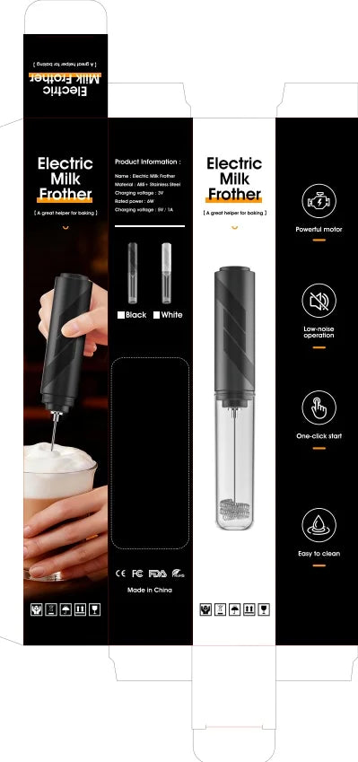 Portable AA Battery Powered Electric Milk Frother Coffee Cream Mixer Egg Beater Kitchen Blender for Coffee Lovers