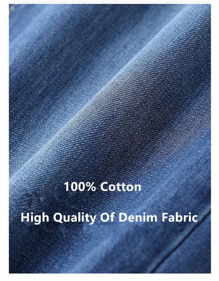 2026 Men Jeans 100% Cotton Thick Straight Plus Big Size 42 44 46 48 140KG Loose Classic Black Denim Trousers Casual Pants