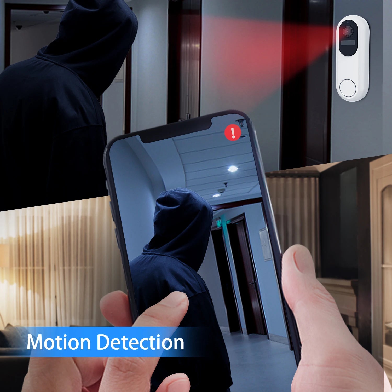 Tuya Smart Video Doorbell Waterproof Night Vision Home Security 1080P Camera Digital Visual Intercom 2.4GHz 5GHz WIFI Doorbell