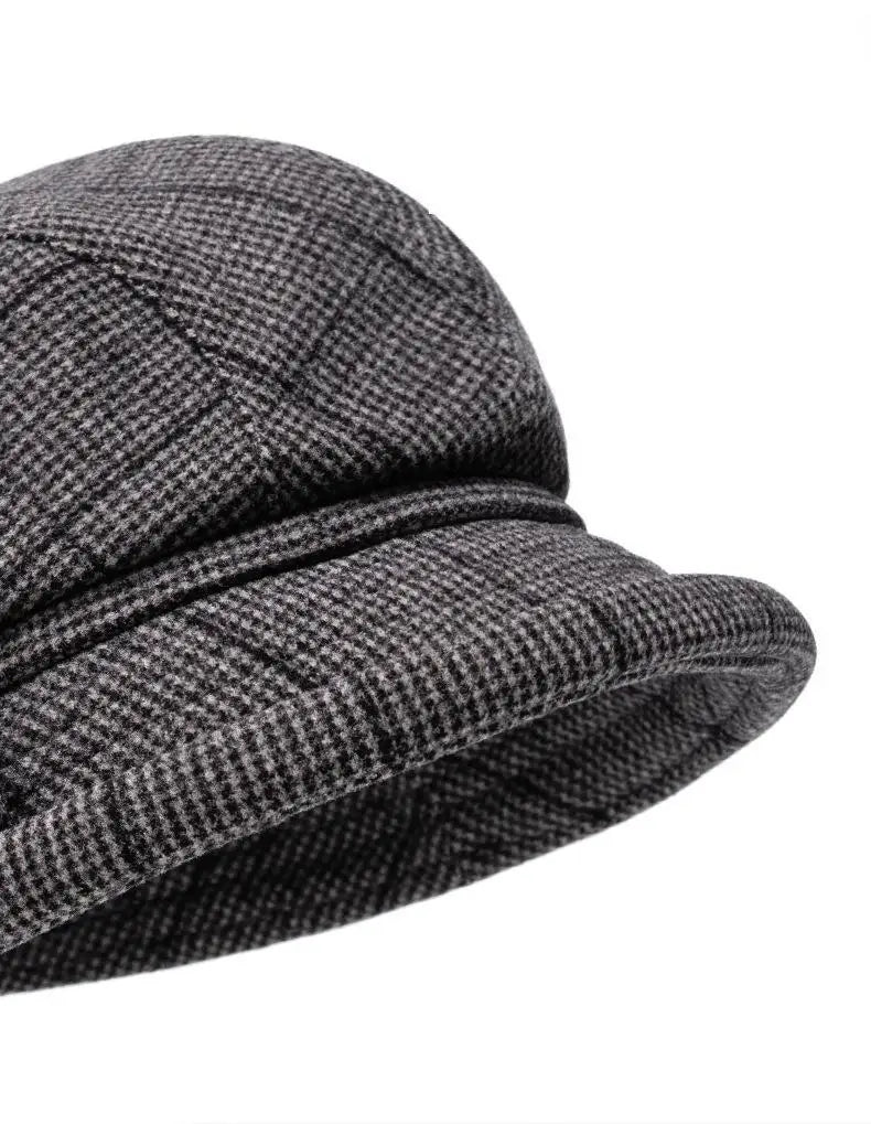 Elegant Women's Beret Hat With Bow - Autumn Winter Short Brim Beanie, Stylish & Warm Casual Headwear For Women Mother'gift New