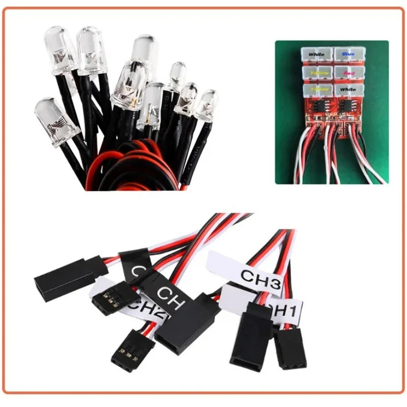 The remote control model car lamp group TAMIYA rc car lamp simulation linkage third channel controllable turn signal