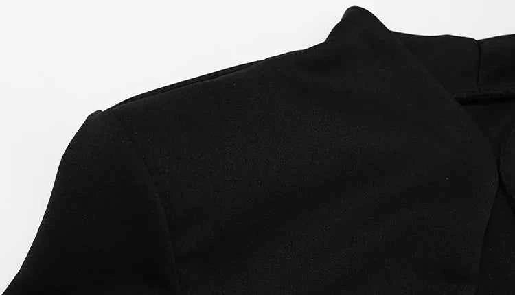 Ahagagag Fashion Women's Tops Sexy Regular Long Sleeves Hollow Out Solid Skinny Zipper Half High Collar Casual Streetwear Basic