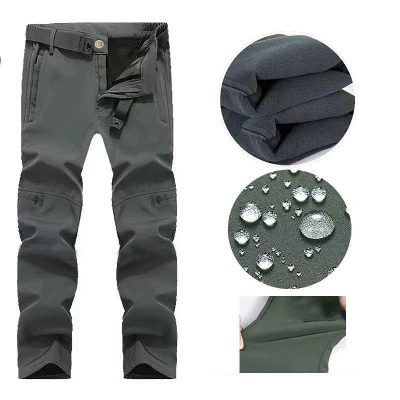 Winter Autumn Tactical Jackets Elastic Men Fleece Waterproof Suits Fishing Warm Hiking Camping Tracksuits Set Hood Coat S-5XL