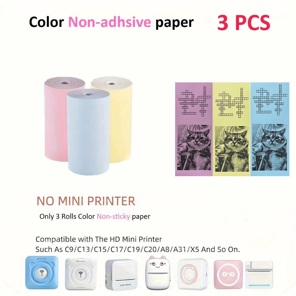 Thermal Portable Printer Mini Pocket Print Photo Thermal Label Printers With 57mm Printing Wireless BT Android And iOS Printers