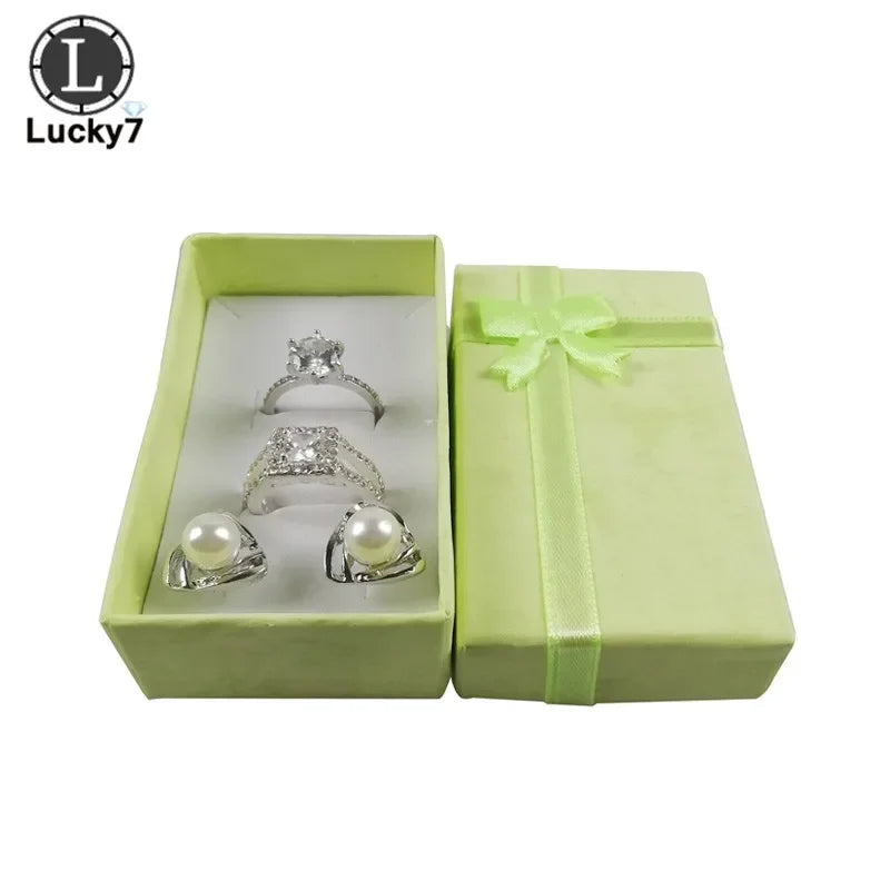 24pcs/Lot Jewelry Sets Display Box For Necklace Earrings Ring 5*8*2.5cm Packaging Shadow Box Jewelry Organizer