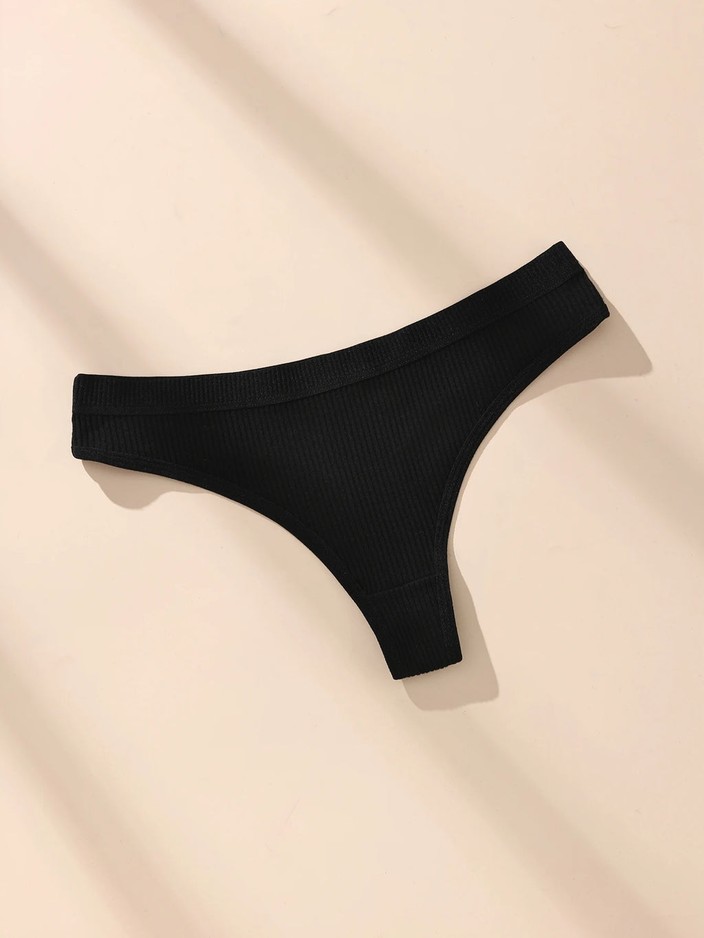 7Pcs Women Cotton Thongs Panties Striped Underwear Sexy Underpants Black Panty Soft G-Strings Plus Size Tanga Female Lingerie