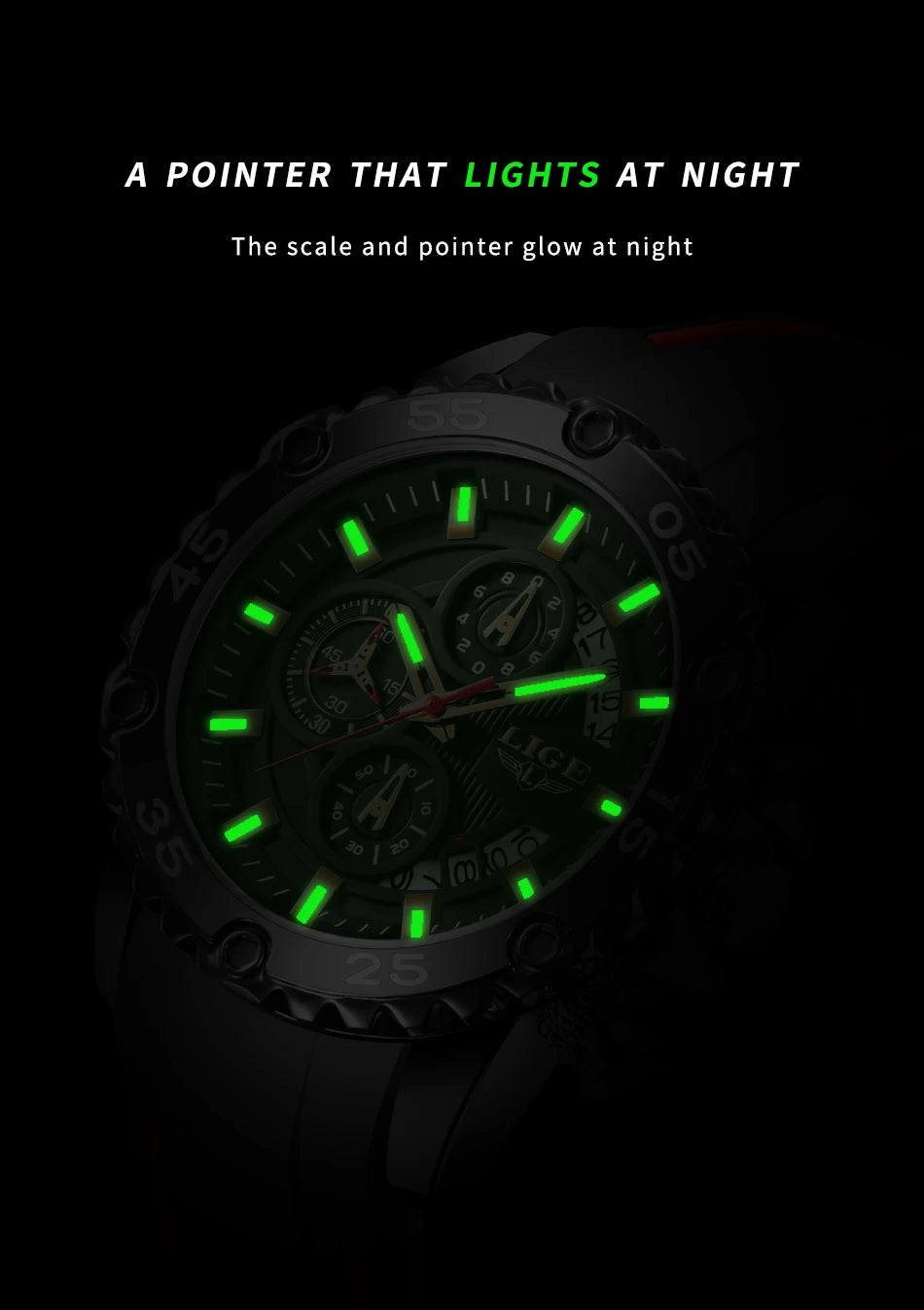 New Blue Watch LIGE Mens Watches Top Brand Luxury Big Dial Military Clock Quartz Watch Waterproof Sport Chronograph Erkek Saati