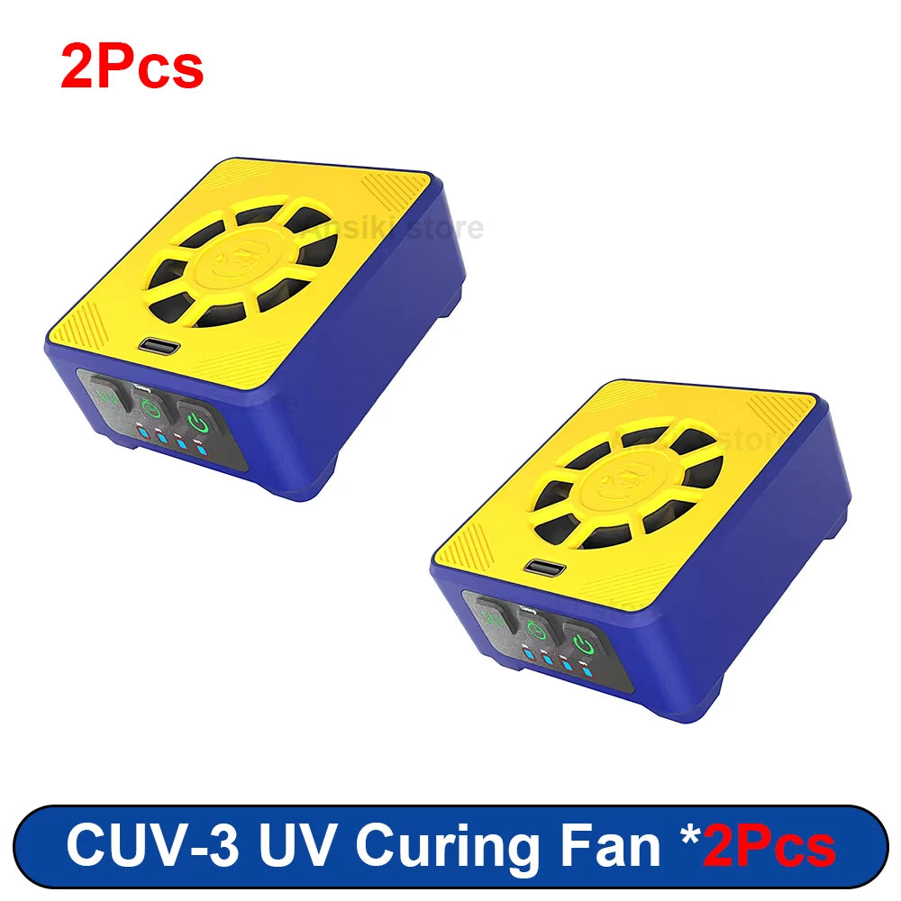 MECHANIC CUV-3 Cooling Curing Fan 3S cooling for Motherboard Fast Heat Dissipation UV Curing Soldering Smoke Exhaust Fan Tools