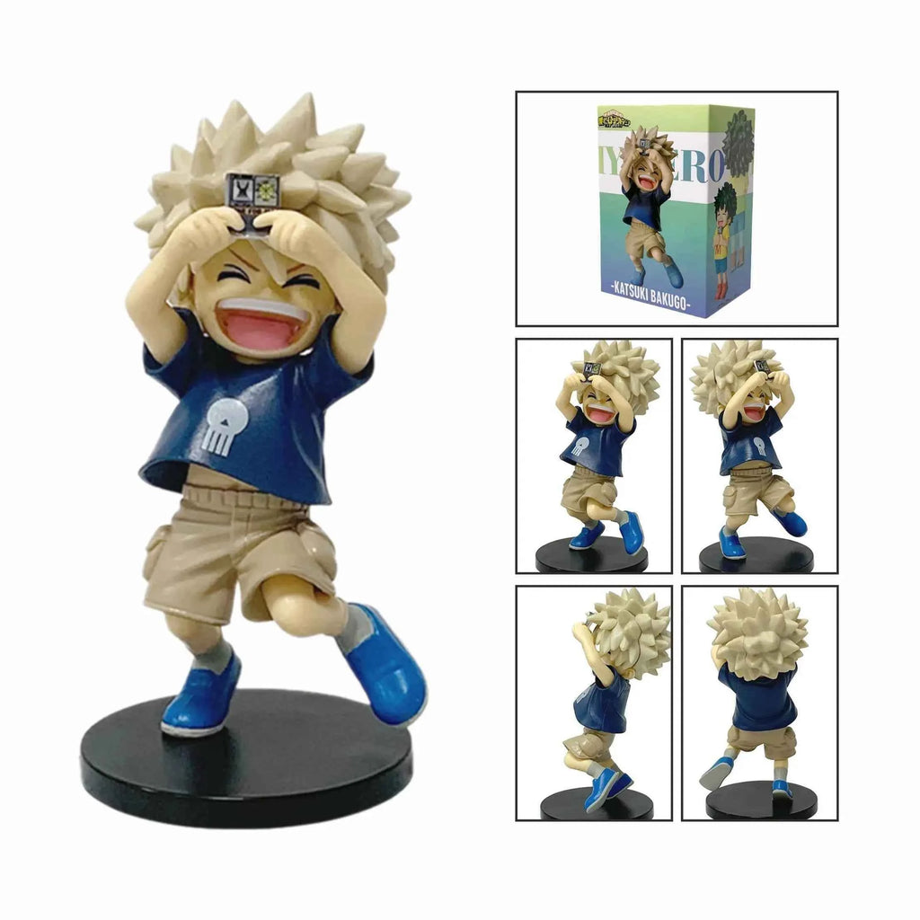 New My Hero Academia (MHA): Tomura Shigaraki / Izuku Midoriya / Katsuki Bakugo Cute Chibi PVC Figurine | Collectible Toy Model