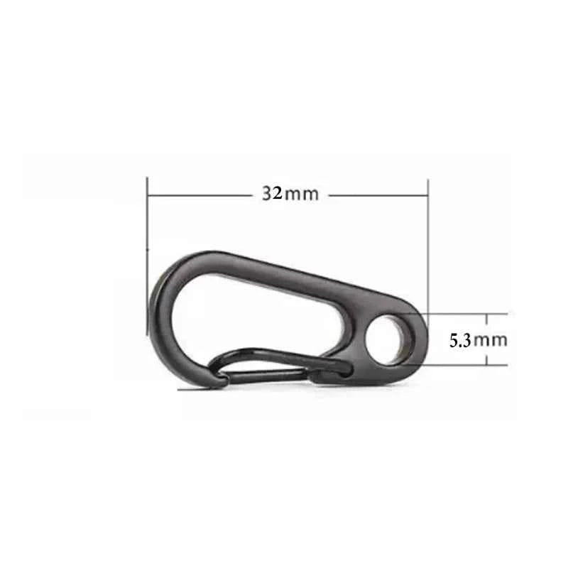 5/10pcs Lobster Clasp Buckle Keychain Carabiners Outdoor Camping Buckles Alloy Spring Snap Hooks Keychains Tool Clips