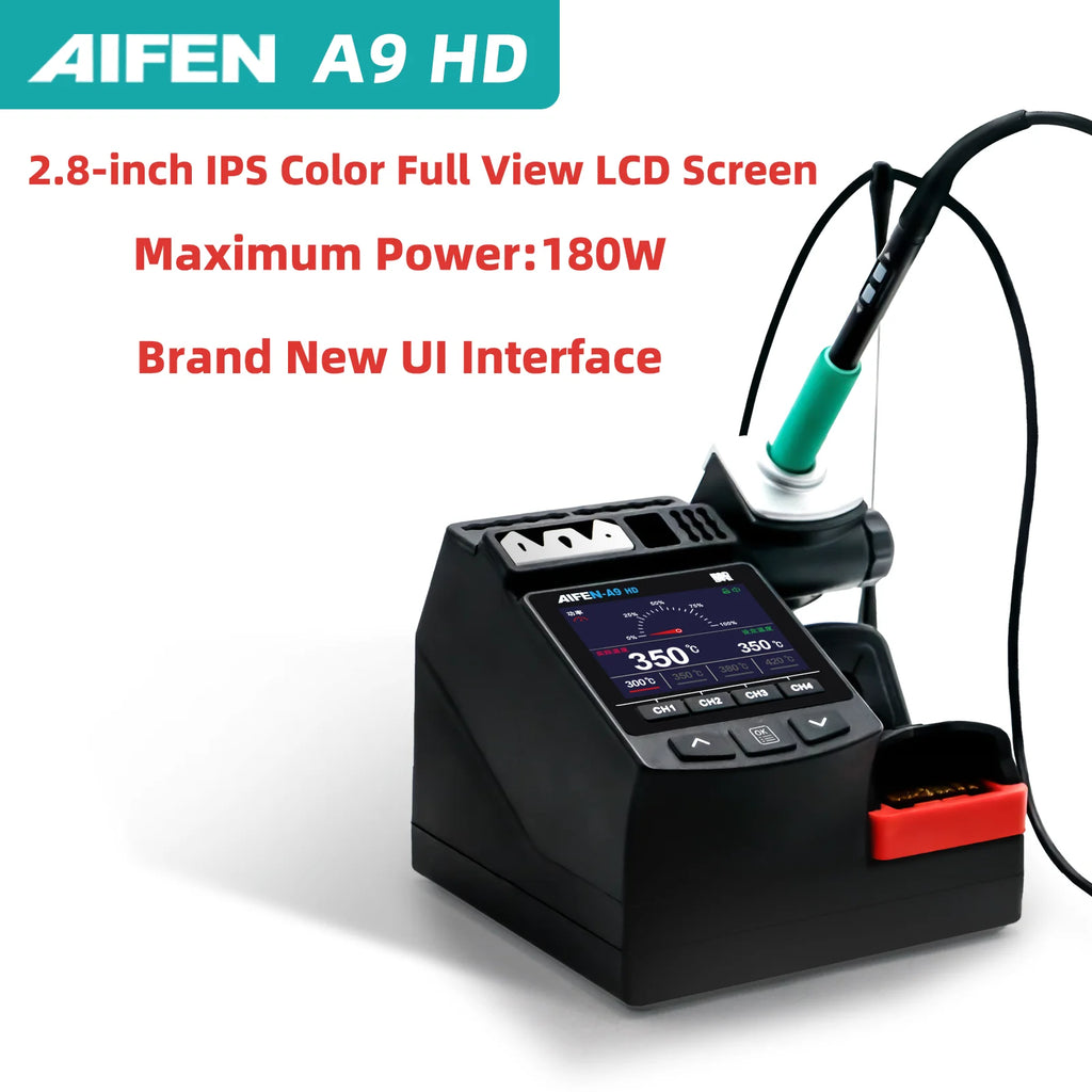 AIFEN A9HD Soldering Station Compatible Soldering Iron Tip 210 Handle Control Temperature Welding Rework Station