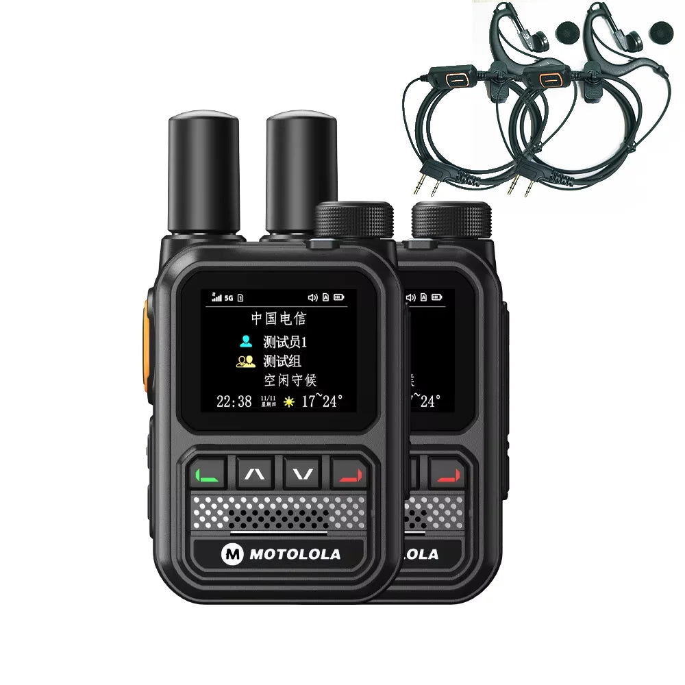 MOTOLOLA POC Radio Nationwide Intercom 5G GPS Dual SIM 5000KM Network Walkie Talkie Handheld Long Range Two Way Ham Radio