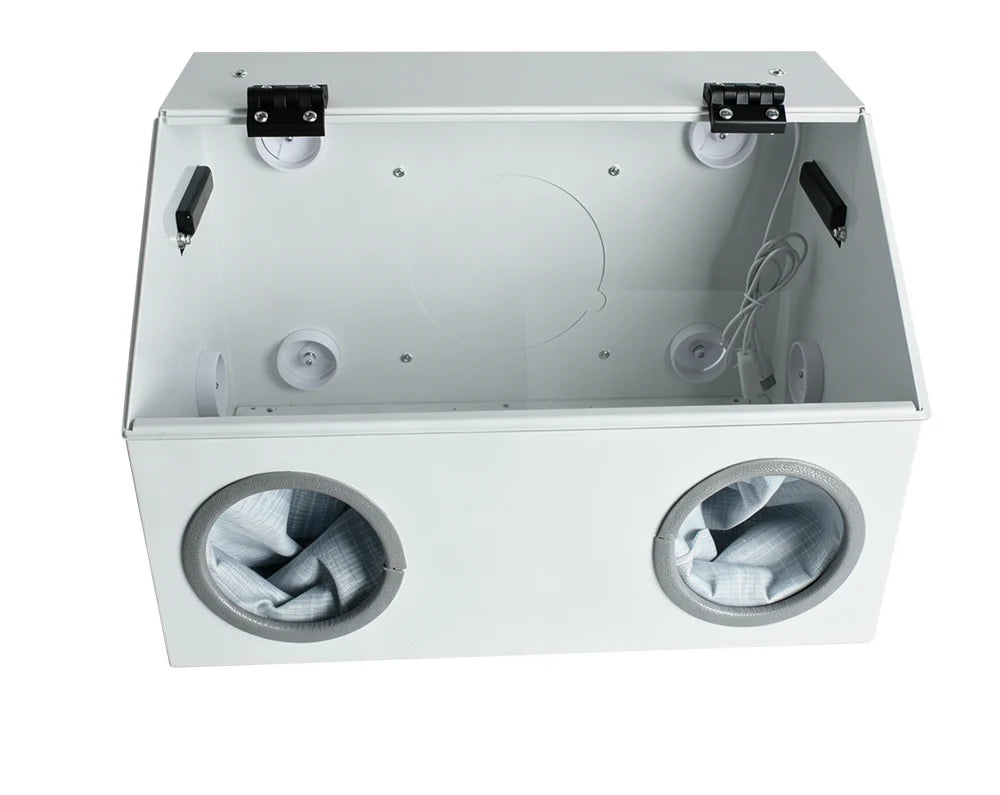 220V Grinding Dust Box Metal Structure Dust Box Ventilation Fan Dust Extraction Box for Craft Work Sanding Polishing
