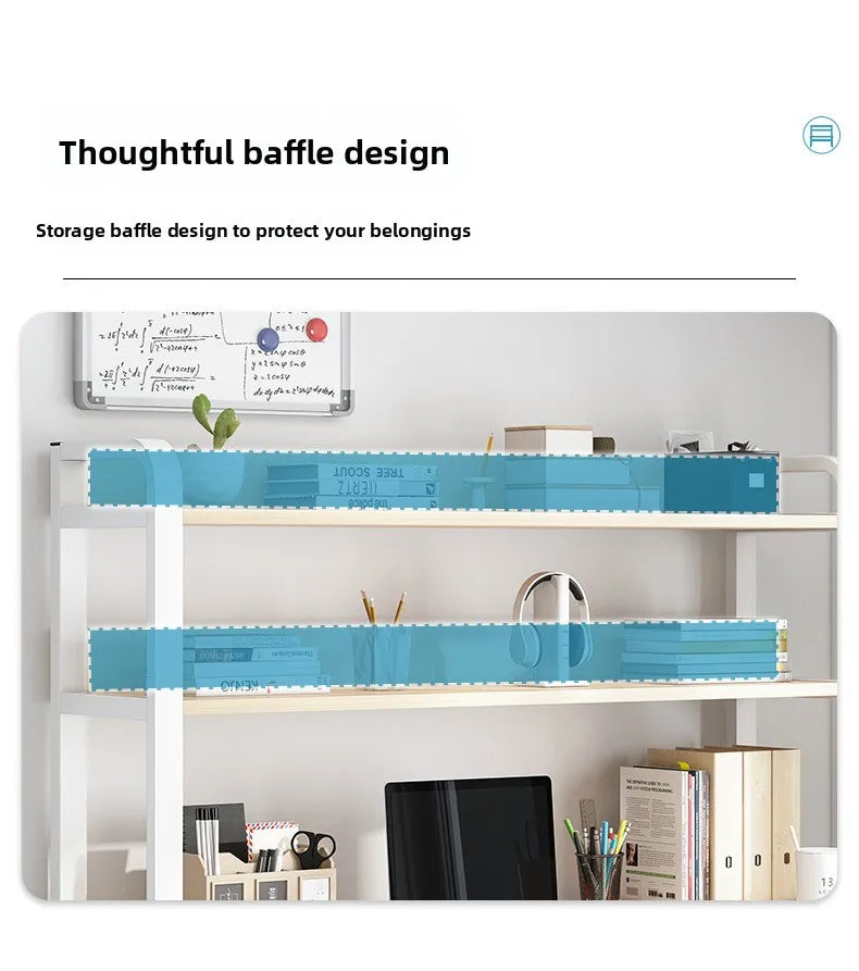 Stable Computer desk desktop desk bookshelf integrated writing desk household small apartment simple hole board desk