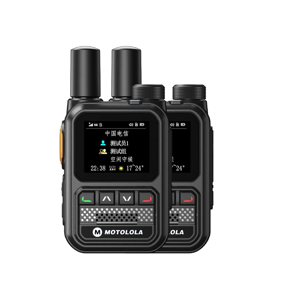 MOTOLOLA POC Radio Nationwide Intercom 5G GPS Dual SIM 5000KM Network Walkie Talkie Handheld Long Range Two Way Ham Radio
