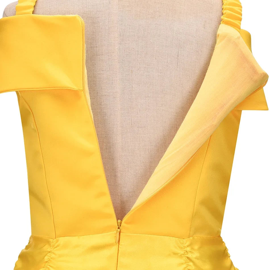 Kids Belle Costume Girl Halloween Princess Cosplay Party Dress Children Birthday Clothes Carnival Fancy Dress
