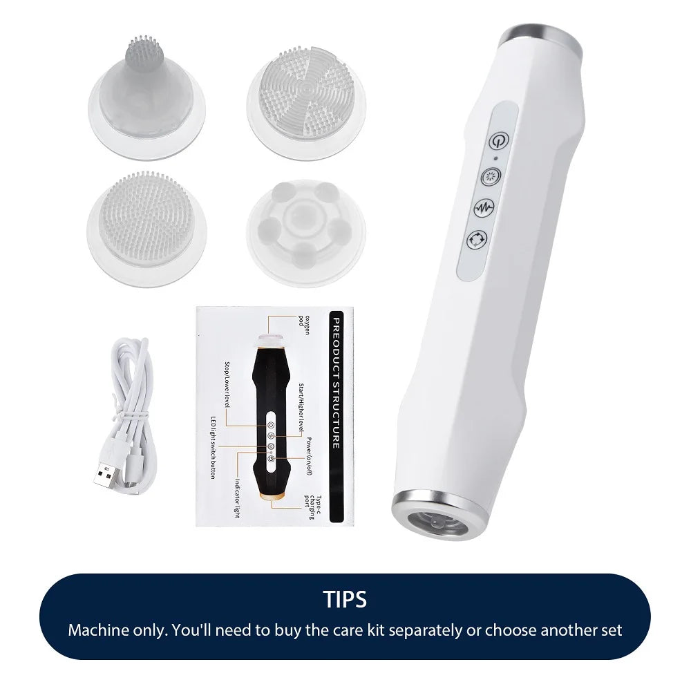 Portable Oxygen Bubble Facial Machine CO2 Bubble Pen Aqua Skin Face Cleansing SPA Beauty Device CO2 Pods Massager