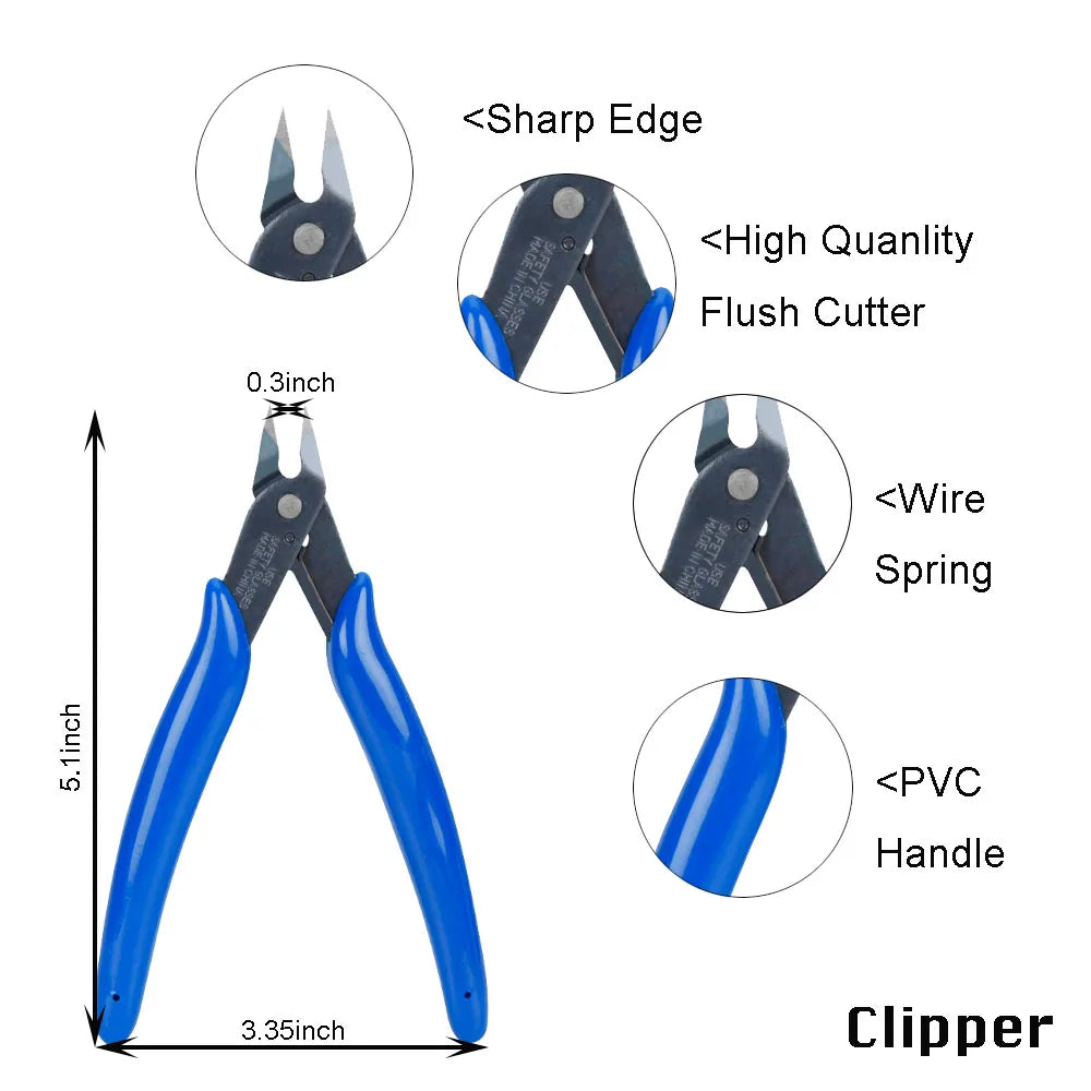 Metal Puzzle Tool Set Metal DIY Model Tool Kits Electrical Wire Cable Cutters 3D Metal Jigsaw Puzzles Assembly Pliers Tools