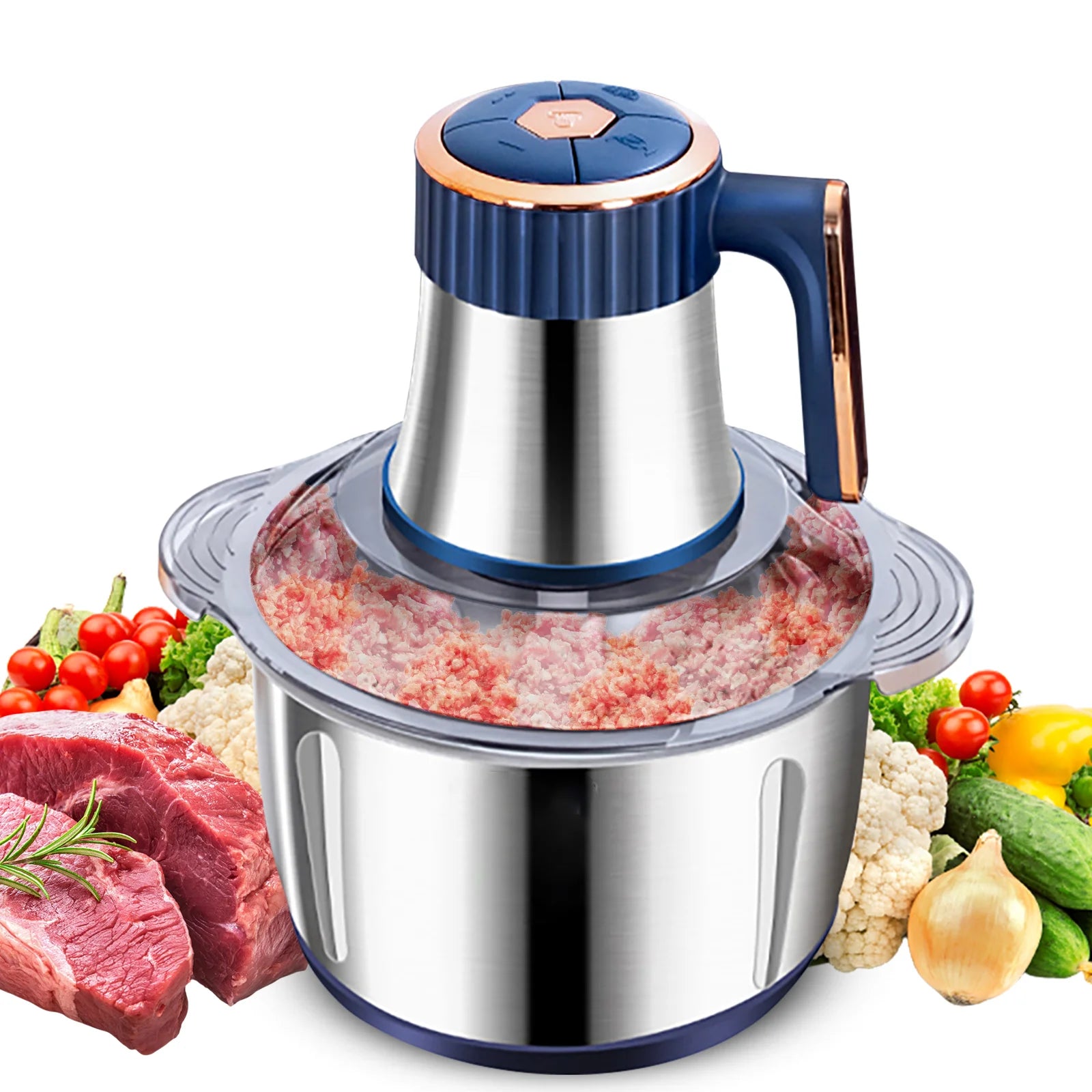 Electric Meat Grinders Food Crusher Multifunctional Vegetable Slicer Processor Chopper for Homemade Dog Food Baby Food