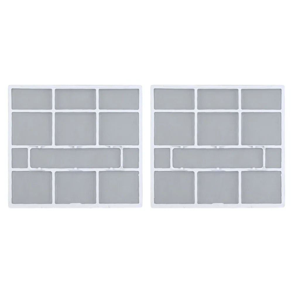 2Pcs/Set Plastic Air Conditioner Filter Mesh Indoor Unit Hanging Dust Screen Household Air Conditioning Filter Accessories