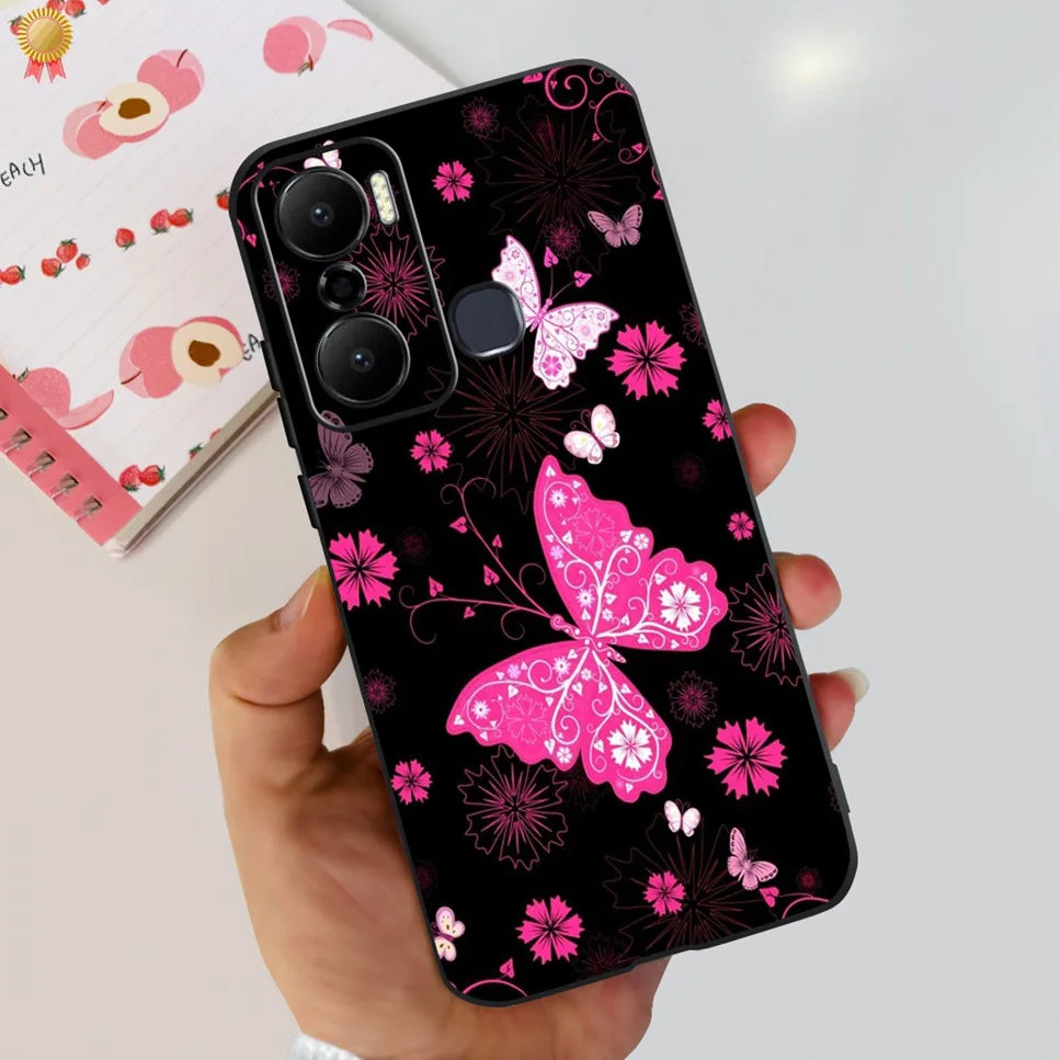 For Infinix Hot 20 Play 20i 4G Case Cute Astronaut Clear TPU Silicone Bumper Cover For Infinix Hot 20 Play 20i Phone Case Funda