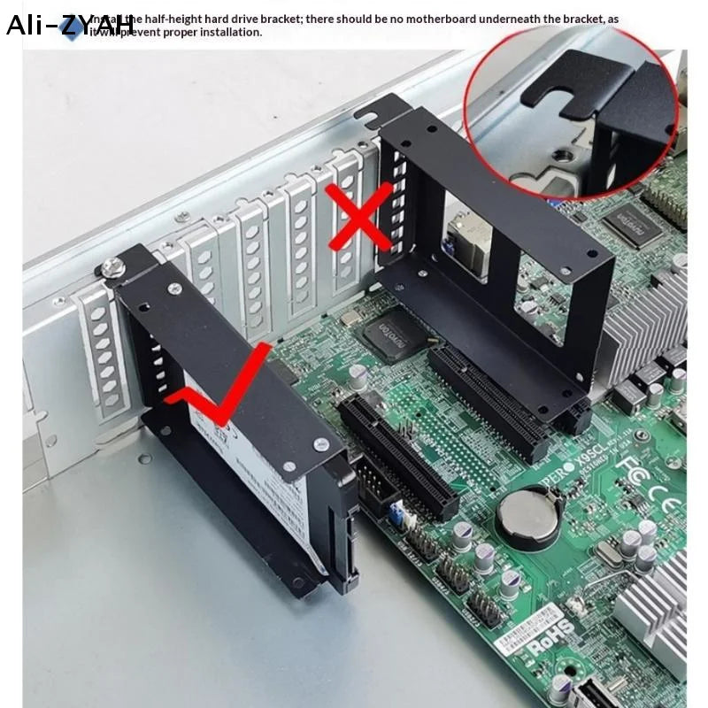 Desktop Computer Case SSD HDD Universal Hard Drive Bay PCI Card Slot Expansion Rack Suitable For 2.5-inch/3.5-inch Hard Drives