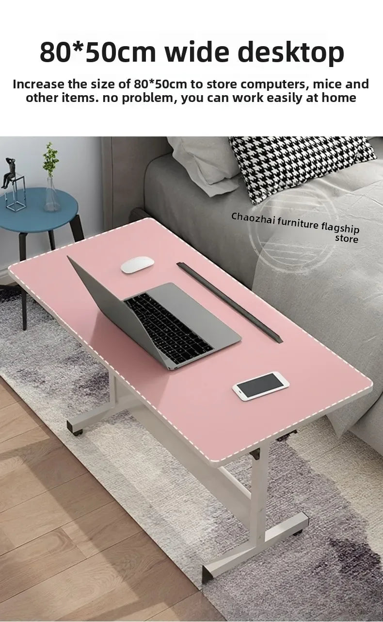 Computer desk Bedside table Mobile lifting small table Household small laptop holder with wheels