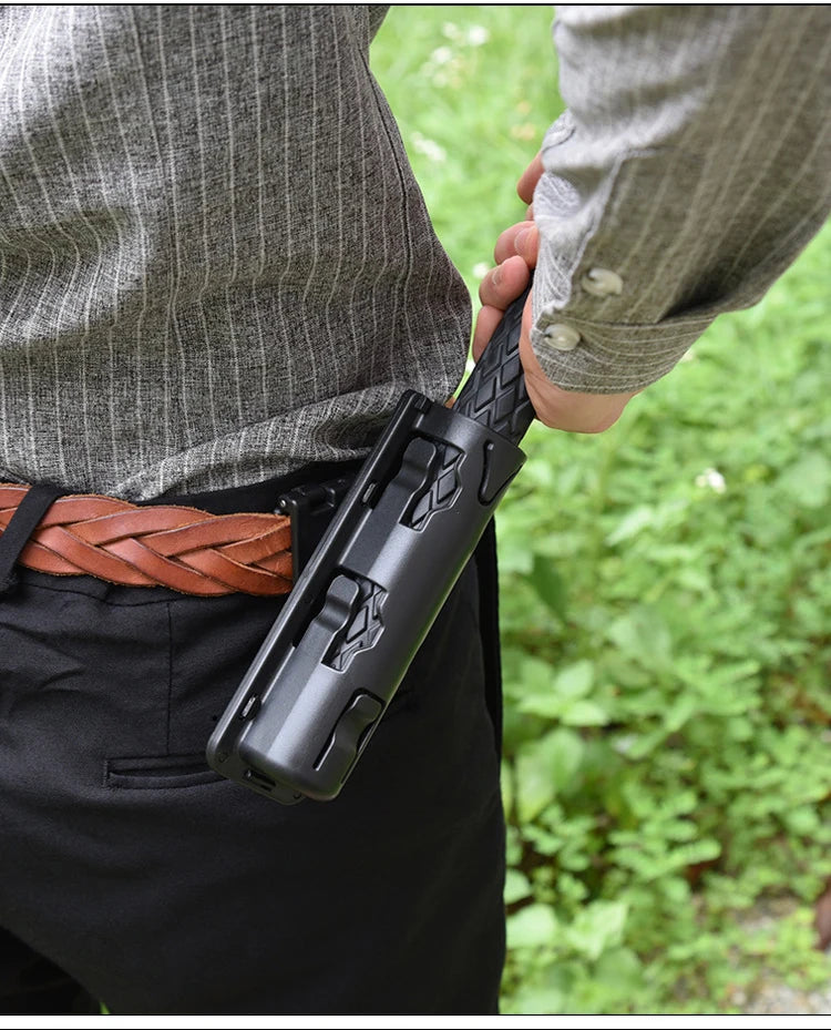 360 Degree Rotation Retractable Baton Case Holster Universal Extensible Baton Holder Self Defense EDC Outdoor Survial Tool