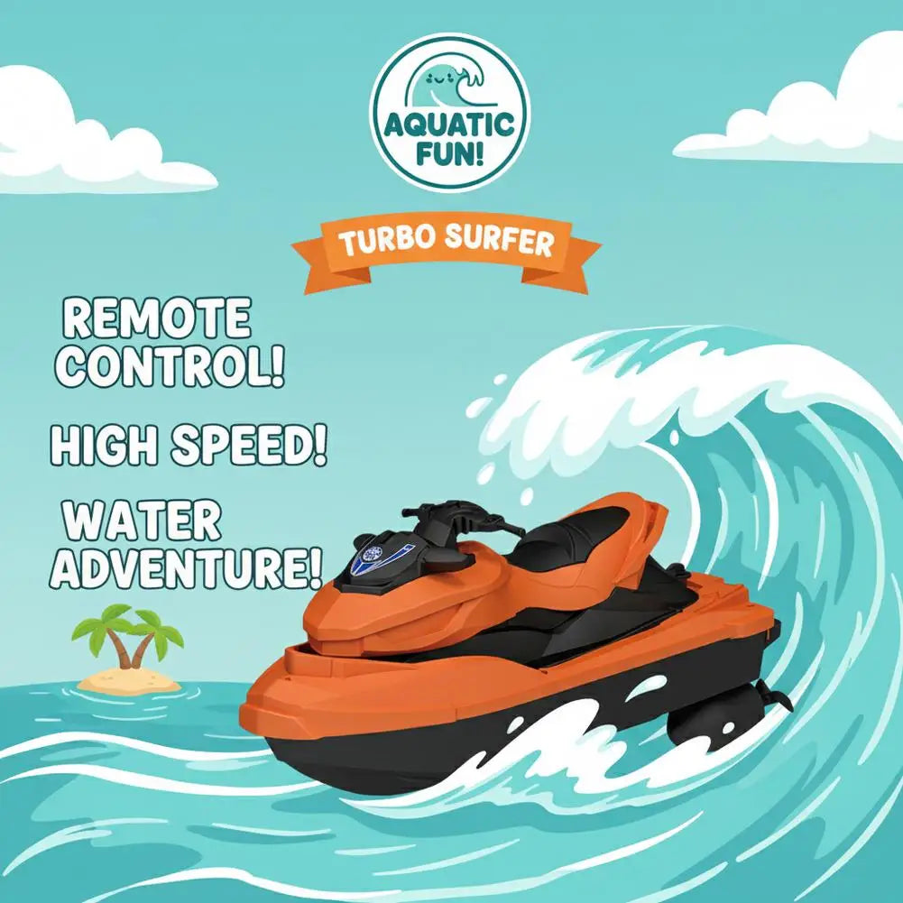 RC Speed Boat Toy Waterproof Remote Control Boat Electric Racing Yacht Pool Lake Water Toy for Kids Adults Outdoor Gift