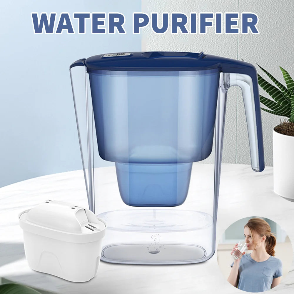 Household Filter Kettle 6 Filter Device Activated Carbon Water Purifier Filter Cartridges Replacement Non-toxic Wate Filter 3.6L