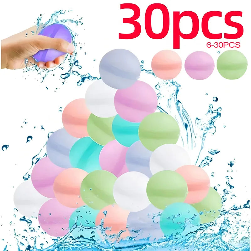 Reusable Water Balloons Toys Quick Fill Sealing Water Bomb for Summer Games Adults Outdoor Activities Toy Gifts