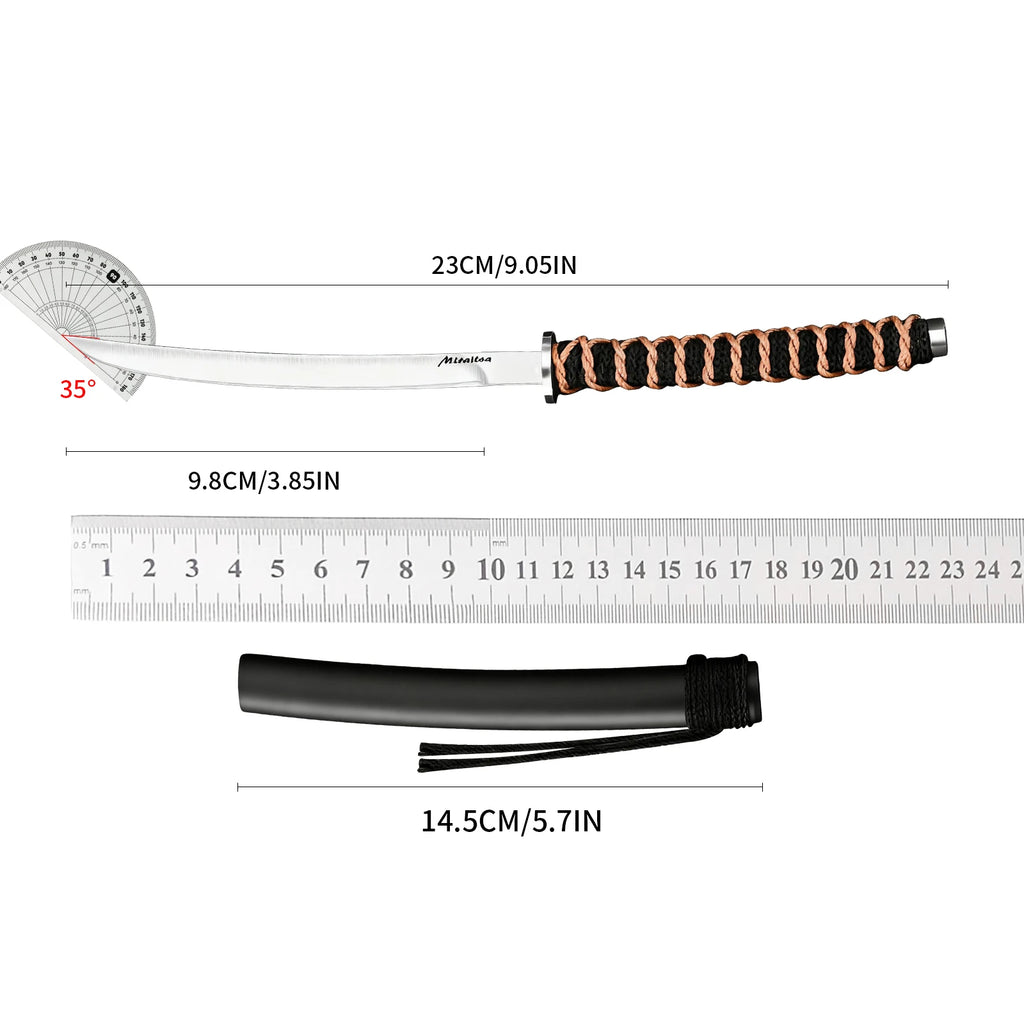 Professional Japanese Katanee Outdoor Tactical Knife with High-quality Stainless steel blade Multi-purpose Pocket Knifes