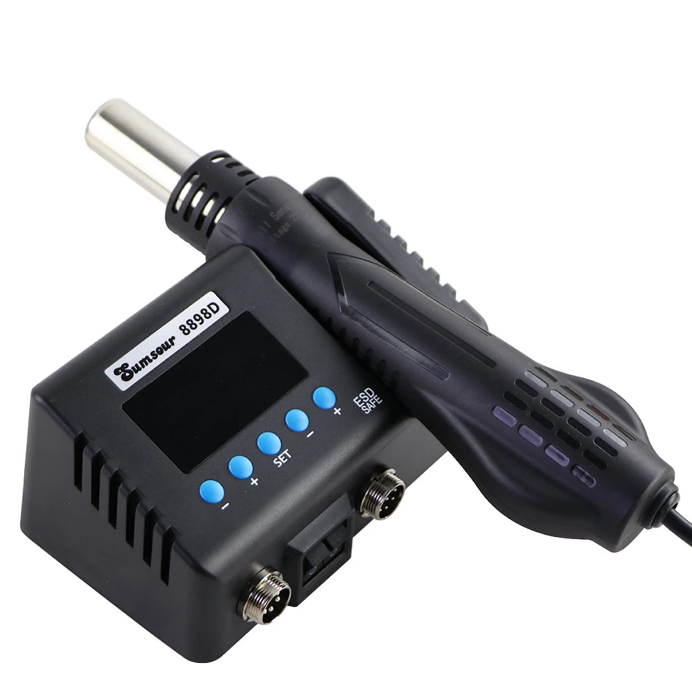 Soldering Station Digital Temperature Adjustable 2 in 1 SMD Solder Iron Hot Air Heat Gun Welding Rework For PCB IC Repair Tools