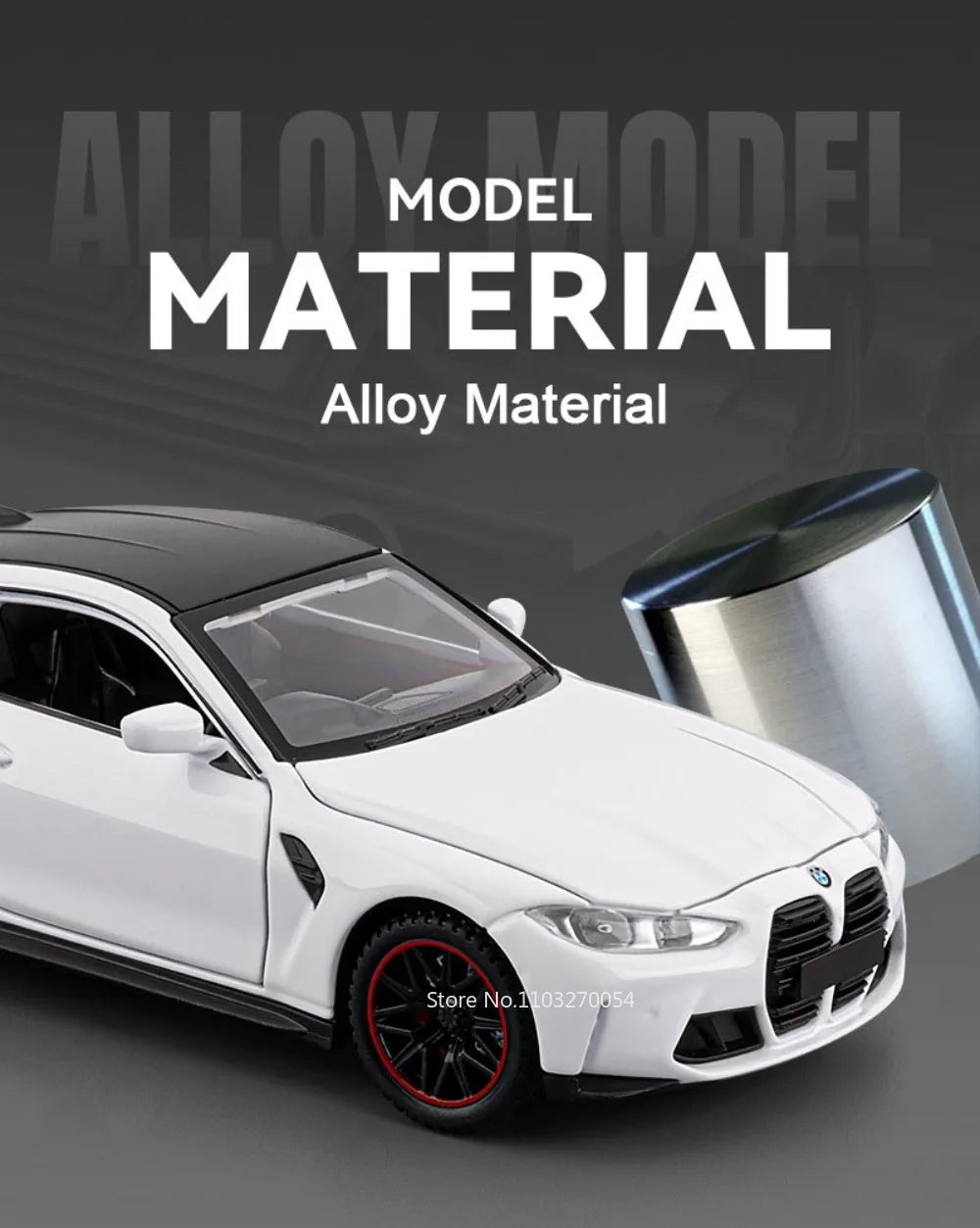 1:32 M4 M8 Miniature Car Alloy Diecast Model Toys 4 Doors Opened Rubber Tires Sound Light Pull Back Vehices Home Decor Ornaments